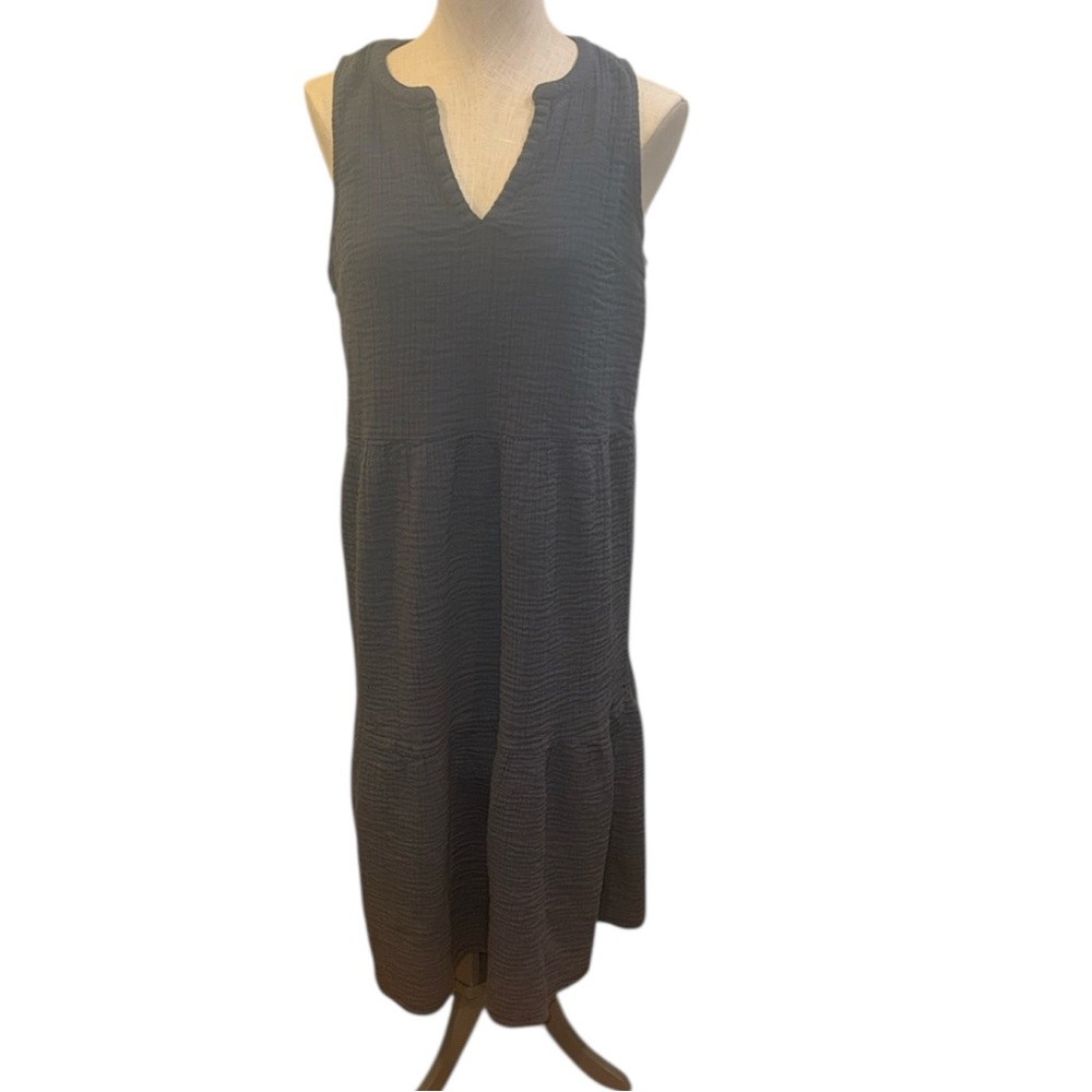 LOFT‎ Sleeveless peasant Midi Dress size Large
